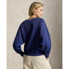 Yankees Polo Ralph Lauren Women's Vintage Knit Sweatshirt - MLB