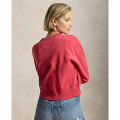 Yankees Polo Ralph Lauren Women's Seasonal Knit Full-Snap Cardigan - MLB