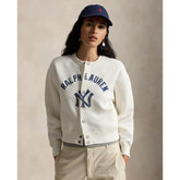 Yankees Polo Ralph Lauren Women's Seasonal Knit Full-Snap Cardigan - MLB