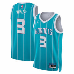 Coby White Charlotte Hornets Jordan Brand Unisex Swingman Jersey Icon Edition Teal - NBA