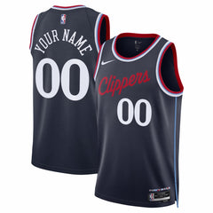 LA Clippers Unisex Swingman Custom Jersey Icon Edition Navy - NBA