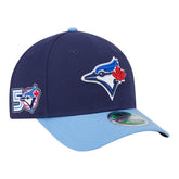 Toronto Blue Jays New Era 50th Season Player Replica Side Patch 9FORTY Adjustable Hat - MLB