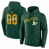 Athletics Hustle Personalized Name & Number Hoodie - MLB