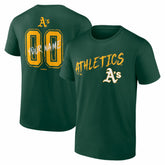 Athletics Hustle Personalized Name & Number T-Shirt - MLB