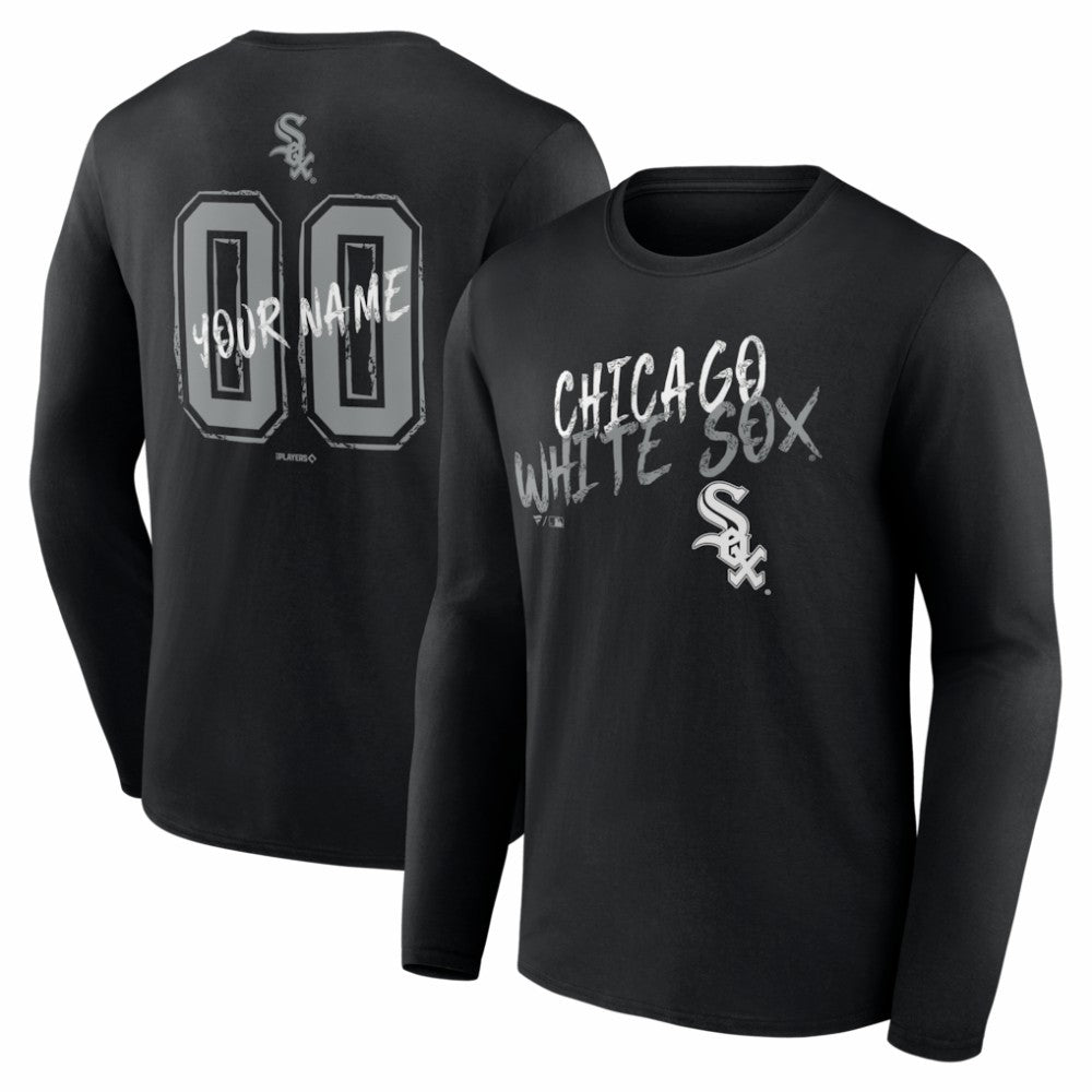 Chicago White Sox Hustle Personalized Name & Number Long Sleeve T-Shirt - MLB