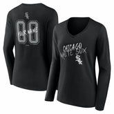 Chicago White Sox Women's Hustle Personalized Name & Number Long Sleeve V-Neck T-Shirt - MLB