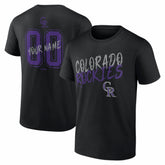 Colorado Rockies Hustle Personalized Name & Number T-Shirt - MLB
