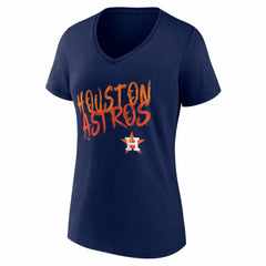 Houston Astros Women's Hustle Personalized Name & Number V-Neck T-Shirt - MLB