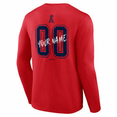 Los Angeles Angels Hustle Personalized Name & Number Long Sleeve T-Shirt - MLB
