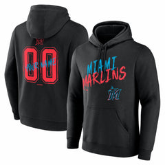 Miami Marlins Hustle Personalized Name & Number Hoodie - MLB