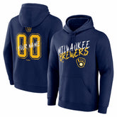 Milwaukee Brewers Hustle Personalized Name & Number Hoodie - MLB