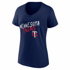 Minnesota Twins Women's Hustle Personalized Name & Number V-Neck T-Shirt - MLB