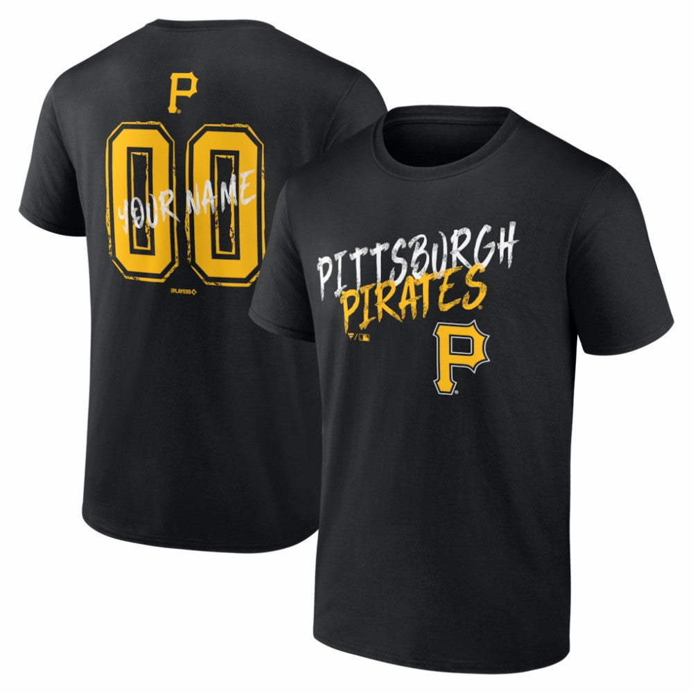 Pittsburgh Pirates Hustle Personalized Name & Number T-Shirt - MLB