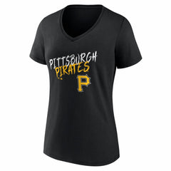 Pittsburgh Pirates Women's Hustle Personalized Name & Number V-Neck T-Shirt - MLB