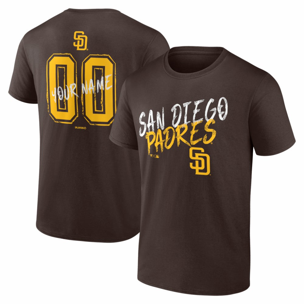 San Diego Padres Hustle Personalized Name & Number T-Shirt - MLB