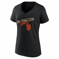 San Francisco Giants Women's Hustle Personalized Name & Number V-Neck T-Shirt - MLB