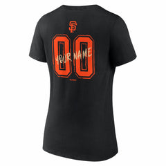 San Francisco Giants Women's Hustle Personalized Name & Number V-Neck T-Shirt - MLB