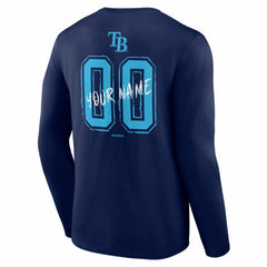 Tampa Bay Rays Hustle Personalized Name & Number Long Sleeve T-Shirt - MLB
