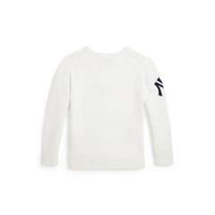 Yankees Polo Ralph Lauren Preschool Bear Sweater - MLB