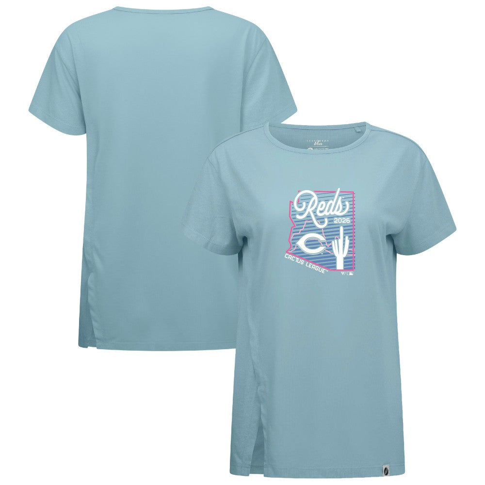 Cincinnati Reds Levelwear Women's Influx Spring Training Sunrise Bold T-Shirt - MLB
