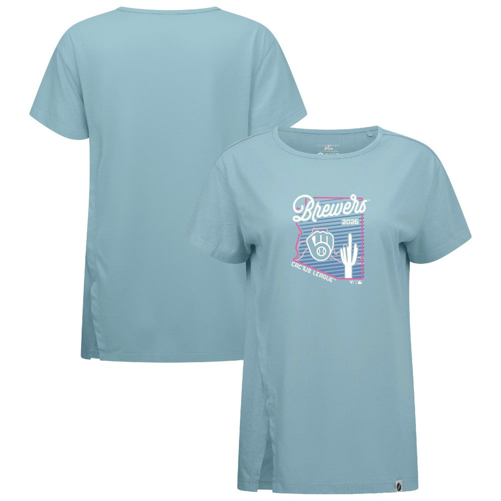 Milwaukee Brewers Levelwear Women's Influx Spring Training Sunrise Bold T-Shirt - MLB