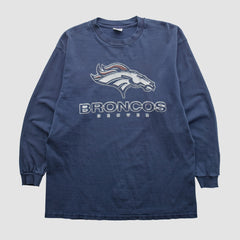 Denver Broncos Delta 2000s Long Sleeve T-shirt Navy Vintage | Fanatics