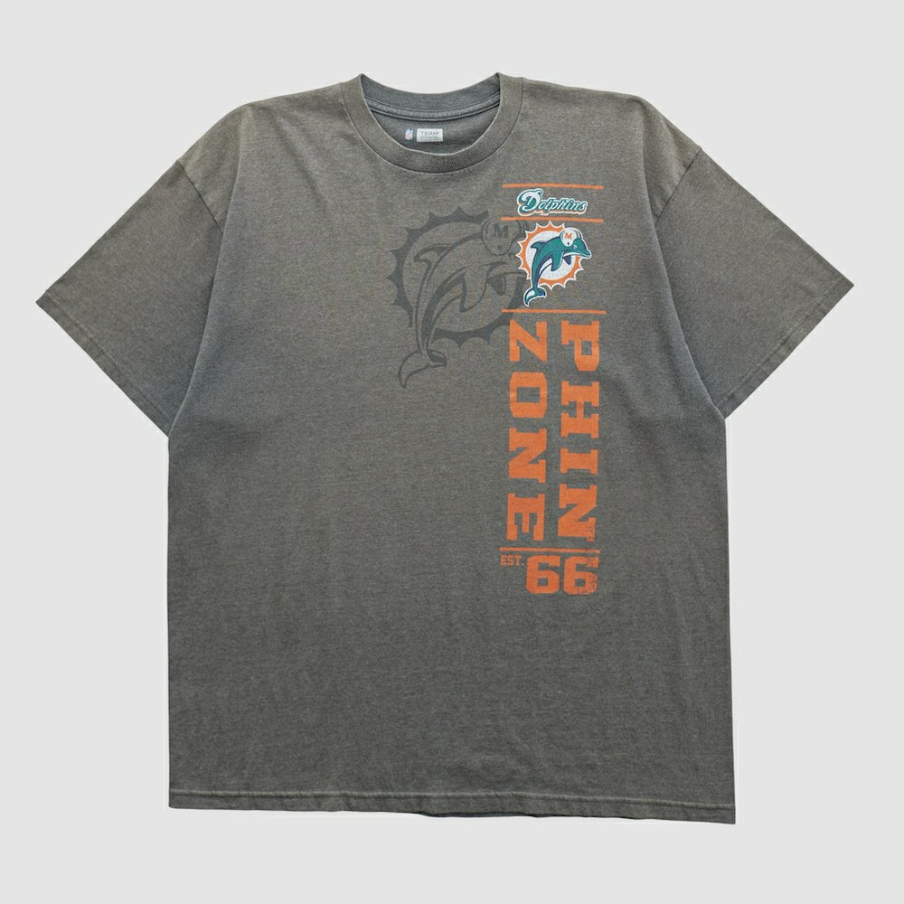 Miami Dolphins NFL 2010s T-shirt Dark Heather Gray Vintage | Fanatics