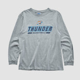 Oklahoma City Thunder NBA 2010s Long Sleeve T-shirt Heather Gray Vintage - NBA