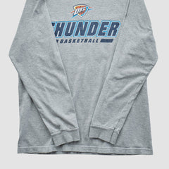 Oklahoma City Thunder NBA 2010s Long Sleeve T-shirt Heather Gray Vintage - NBA