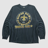 New Orleans Saints Alstyle 2010 Long Sleeve T-shirt Black Vintage | Fanatics