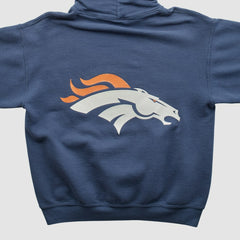 Denver Broncos 2000s Hooded Pullover Sweatshirt Navy Vintage | Fanatics