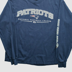 New England Patriots Gildan 2000s Long Sleeve T-shirt Navy Vintage | Fanatics