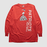 New England Patriots NFL 2012 Long Sleeve T-shirt Red Vintage | Fanatics