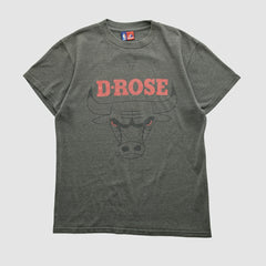 Chicago Bulls Majestic 2000s T-shirt Dark Heather Gray Vintage - NBA