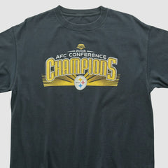 Pittsburgh Steelers 2008 T-shirt Black Vintage | Fanatics