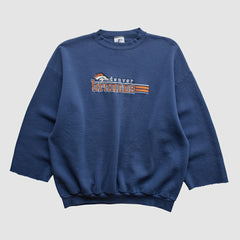 Denver Broncos Logo Athletic 90s Pullover Sweatshirt Navy Vintage | Fanatics