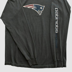 New England Patriots Reebok 2000s Long Sleeve T-shirt Charcoal Vintage | Fanatics
