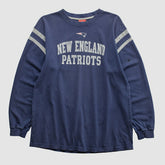 New England Patriots NFL 2000s Long Sleeve T-shirt Navy Vintage | Fanatics
