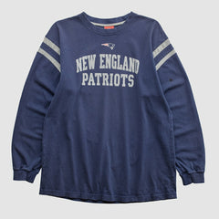 New England Patriots NFL 2000s Long Sleeve T-shirt Navy Vintage | Fanatics