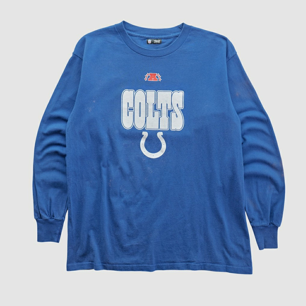 Indianapolis Colts NFL 2010s Long Sleeve T-shirt Blue Vintage | Fanatics