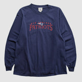 New England Patriots NFL 2000s Long Sleeve T-shirt Navy Vintage | Fanatics