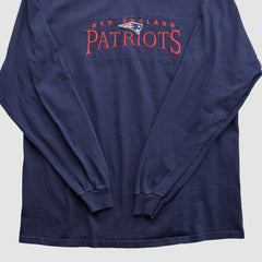 New England Patriots NFL 2000s Long Sleeve T-shirt Navy Vintage | Fanatics