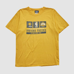 Indiana Pacers NBA 2000s T-shirt Yellow Vintage - NBA