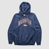 Denver Broncos Pro Player 90s Hooded Pullover Sweatshirt Navy Vintage | Fanatics