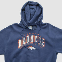Denver Broncos Pro Player 90s Hooded Pullover Sweatshirt Navy Vintage | Fanatics