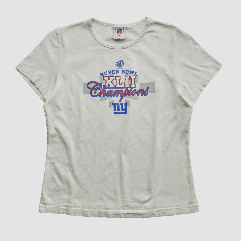 Super Bowl XLII NFL 2008 T-shirt White Vintage | Fanatics