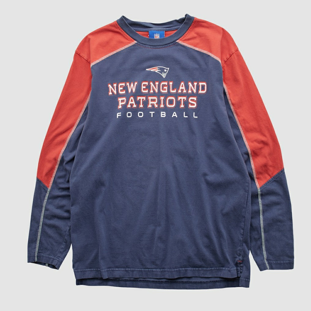 New England Patriots NFL 2000s Long Sleeve T-shirt Navy Vintage | Fanatics