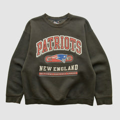 New England Patriots Pro Player 90s Pullover Sweatshirt Charcoal Vintage | Fanatics