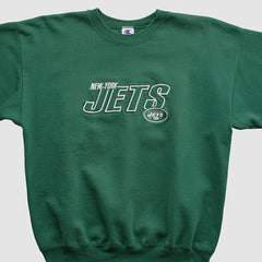 New York Jets Champion 2000s Pullover Sweatshirt Green Vintage | Fanatics