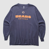Chicago Bears NFL 2000s Long Sleeve T-shirt Navy Vintage | Fanatics